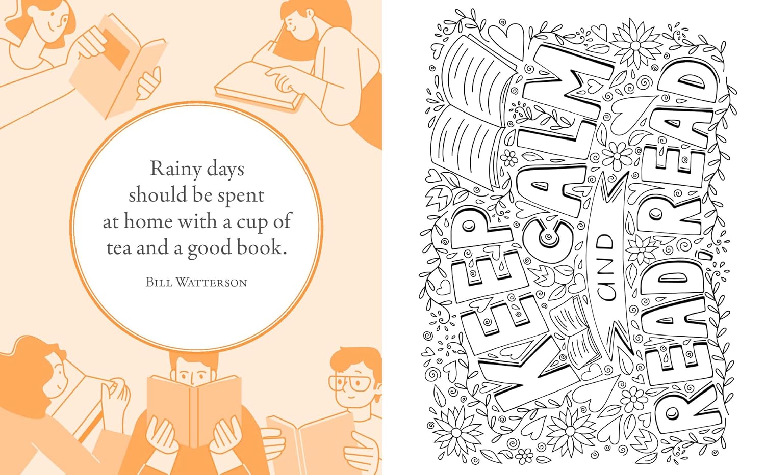 The Book Lover's Coloring Book